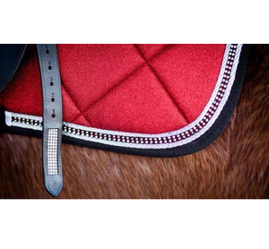 Tapis de selle de saut scintillant de haute qualité 2026, design occidental personnalisé, confortable, avec corde perlée - Product Image 4