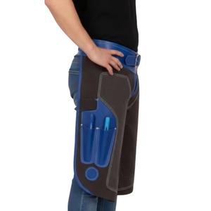 Chaps de fermeur robustes en cuir, réglables, pour le protection des jambes et des sabots, fournitures de travail pour fermeurs - Product Image 2