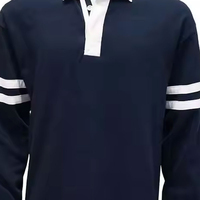 2025 Nieuwe Topverkoper Nieuw Rugbyshirt voor Teams Rugby Shirt met Lange Mouwen voor Clubs Volwassenen voor Heren Hoge Kwaliteit Rugby poloshirts