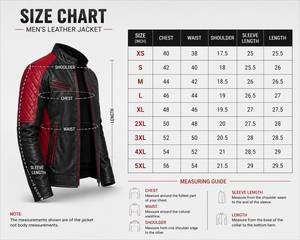 Blouson de motard en cuir et toile pour homme, style classique, col rabattable zippé, manches longues, vêtement d'extérieur décontracté et tendance - Product Image 6