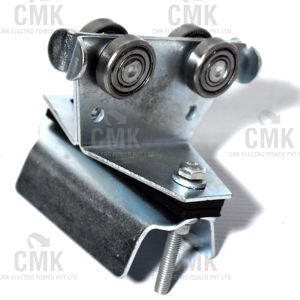 Nouveau chariot à câble manuel en acier inoxydable pour grue EOT, capacité de charge 30-60 kg, porte-câbles à 3 niveaux, 4 roues, conception durable CMK POWER - Product Image 1