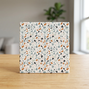 Carrelage antidérapant en céramique 3D pour salle de bain intérieure 400x400mm et carreaux de sol en terrazzo - Product Image 3