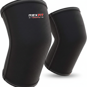 Rexfit Sport Mangas de Neopreno de 5mm para Codo, Soporte de Compresión para Levantamiento de Pesas, Powerlifting y Press de Banca, Equipo de Entrenamiento - Product Image 1