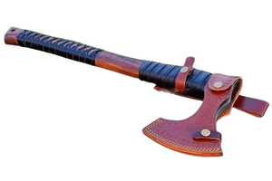 Hacha Vikinga de Alta Calidad Hecha a Mano con Estilo Rockero, Hoja Grabada y Funda de Cuero Hecha a Mano, Precio al por Mayor - Product Image 5