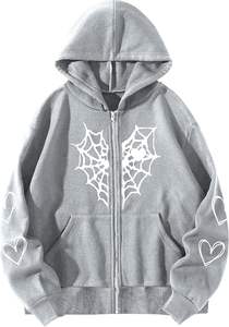Manufacturer Mens Spider Print Oversize Hoodie Polyester Cotton <b>Thick</b> <b>Fleece</b> Eco Friendly Autumn Casual Fashion Apparel - Product Image 2