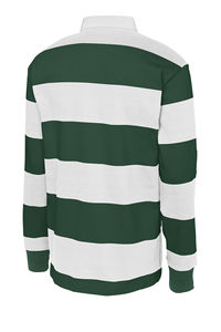 Polo de rugby personnalisé de haute qualité, couleur personnalisée, classique, manches longues, décontracté pour hommes, tissu jersey tricoté 100% coton - Product Image 2