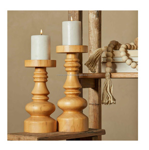 Candelabro Redondo de Madera Hecho a Mano, Moderno, Lujoso y Elegante para Decoración del Hogar, Multiusos, Agrega Calidez y Estilo para Cualquier Ocasión - Product Image 6