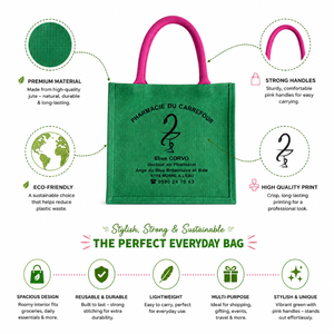 Newly Designed Jute Shopping Tote <b>Bag</b> with Custom Logo | Promotional Business Gift <b>Bag</b> for Grocery Retail Daily Use Eco Friendly - Product Image 5