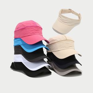 Gorra Deportiva de Doble Uso con Visera, Transpirable y de Secado Rápido para Primavera y Verano, Color Sólido, a la Moda - Product Image 1