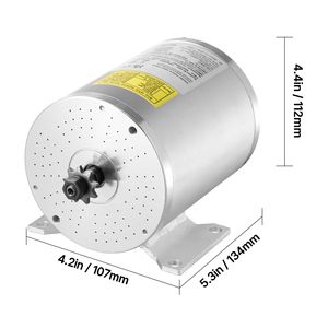 48V 4300rpm Upgraded Speed <b>Controller</b> 2000W Electric Brushless DC Motor with Throttle <b>Grip</b> Kit for Go Karts Electric Bicycles - Product Image 4