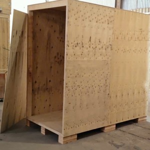 Vietnam Factory Custom Size Plywood Shipping <b>Crates</b> Heavy Duty Large Wooden Storage Box Lift Van for Cargo Transport - Product Image 4