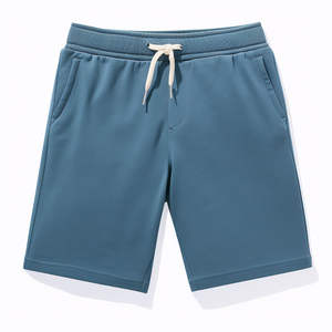 Shorts de sport décontractés pour hommes, taille mi-haute, 100 % coton épais, séchage rapide, respirants, taille élastique, style urbain, vente en gros - Product Image 4