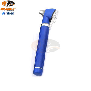 Otoscope à fibre optique en acier inoxydable bleu, format de poche, qualité supérieure, durable, léger, diagnostic médical MOL - Product Image 4