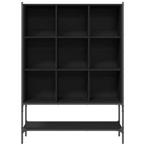 Librería mediana de madera de ingeniería y acero en color negro - Product Image 5