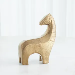 Figura Decorativa de Animal en Metal, Estilo Artístico Moderno, Escultura Exclusiva de Metal, Escultura Moderna Pulida de Primera Calidad para el Hogar - Product Image 1