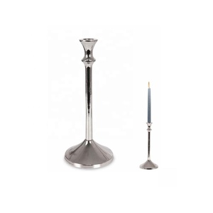 Portavelas de aluminio fundido con acabado azul cielo moderno en dos tamaños disponibles en otros acabados Decoración navideña del hogar Diwali - Product Image 3