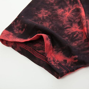 T-shirts OEM Streetwear 100% Coton Tie-Dye pour Hommes, Col Rond Couleur Unie, Manches Courtes, Impression Personnalisée, Fournisseur de T-shirts pour Hommes - Product Image 2