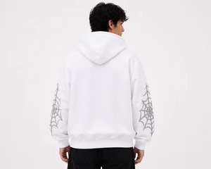 Nueva Sudadera con Capucha Oversize con Cremallera y Pedrería, Personalizada, Informal, 100% Algodón, Cálida para Invierno, Transpirable, Teñido Liso - Product Image 4