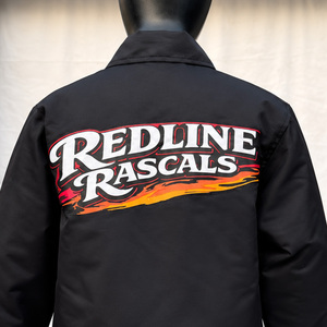 Jaqueta Bomber de Corduroy Preto à Prova de Vento com Estampa do Logo RR e Fecho de Zíper para Meninos no Outono - Product Image 5