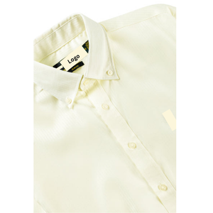 Chemise Oxford à manches longues pour homme adulte, 100% coton Oxford pur, boutonnée, col rabattu, logo brodé, décontractée - Product Image 6