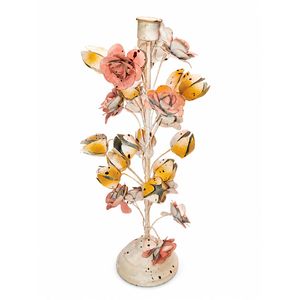Candelabro Metálico Artístico Moderno con Diseño de Hojas Doradas y Bayas, Soporte Decorativo para Velas de Té, para Centros de Mesa de Boda y Hogar - Product Image 6