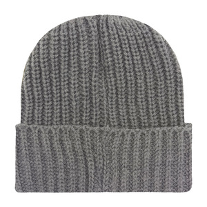 Unisex Solid Color Jacquard Knit <b>Beanie</b> Hat Wool Blend Breathable & <b>Waterproof</b> Winter Casual Warm Cap for Adults 58-60CM - Product Image 3