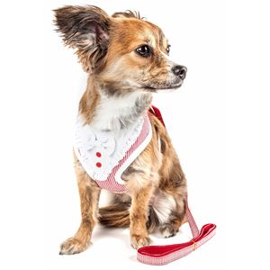 Luxe Spawling Pettorina e Guinzaglio 2-in-1 Regolabili per Cani con Elegante Papillon e Rete Traspirante - Product Image 2