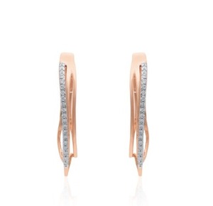 Pendientes de Diamantes Naturales, Oro de 14 Quilates, Corte Brillante Redondo, Joyería Elegante para Bodas y Fiestas, Ligeros para Mujer, 4.280 GM - Product Image 5
