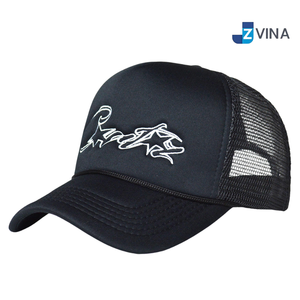 Custom Logo Embroidered Mesh Trucker <b>Hat</b> Adjustable Curved Brim Unisex Polyester Sunshade <b>Cap</b> for Outdoor Travel - Product Image 4