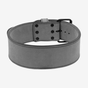 Cinturón de levantamiento de pesas o cinturón de powerlifting de cuero negro genuino, estilo de una sola hebilla, disponible con logotipo personalizado para chicas. - Product Image 1
