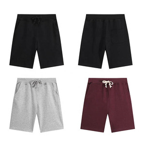 Pantalones cortos deportivos casuales de forro polar para hombre, tela suave y transpirable, cintura elástica con cordón, bolsillos, conjunto cómodo para gimnasio y entrenamiento - Product Image 2