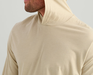 Ventes en gros de sweats à capuche de pêche pour hommes en tissu extensible nylon-spandex, manches longues, imprimé camouflage - Product Image 5