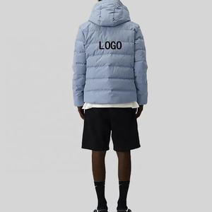 Chaqueta acolchada ligera de alta calidad de primera calidad, chaquetas acolchadas para exteriores de estilo informal para hombre, ropa de calle, abrigo con logotipo impreso - Product Image 4