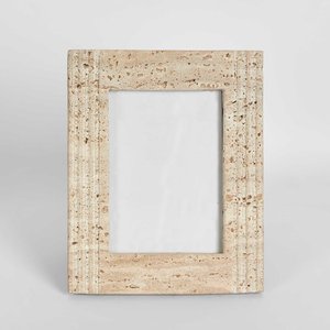 <b>grey</b> marble photo <b>frame</b> natural stone picture <b>frame</b> handmade tabletop <b>frame</b> luxury home decor rectangular photo holder elegant - Product Image 2