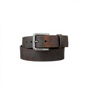 Ceinture en cuir décontractée pour homme, boucle à ardillon, qualité supérieure, acier, impression par transfert thermique, 100% authentique, style vintage, imperméable - Product Image 2