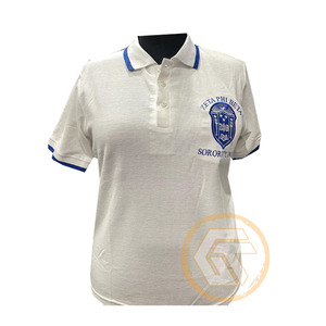 Camiseta Casual de Manga Corta 100% Algodón Personalizada al por Mayor Zeta Phi Beta, Ropa Fina para Hermandades, Camiseta Lisa Teñida para Mujeres - Product Image 5