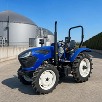 Tracteur agricole à roues Herculean 80HP 4x4 avec cabine climatisée, système hydraulique robuste et capacité de levage élevée pour le labour des champs