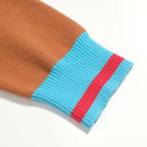 Cárdigan transpirable con cuello en V para hombre, suéter de punto con estampado gráfico, abotonado, elegante, para uso diario. - Product Image 5