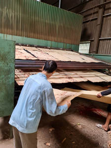 Chapa facial de la mejor calidad, uso para hacer madera contrachapada, tecnología de corte rotativo, chapa de núcleo de madera de goma - Product Image 4