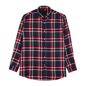 Chemise en flanelle à carreaux orange et marron pour homme, doublée de polaire épaisse, chaude, résistante, de haute qualité, vente en gros - Product Image 4