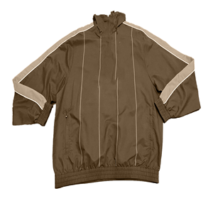 Veste de sport coupe-vent pour homme, couleur unie, col zippé, manches régulières, polyester, style sportif, pour l'automne - Product Image 5
