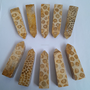 Tour de corail naturel d'Indonésie de haute qualité en gros taille 95mm pierres précieuses artisanat cristal de guérison - Product Image 2