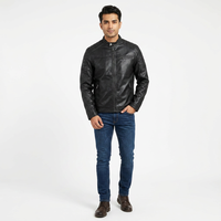 Veste d'hiver tendance avec un design confortable de qualité supérieure pour la collection de vestes en cuir pour hommes pour les activités de plein air