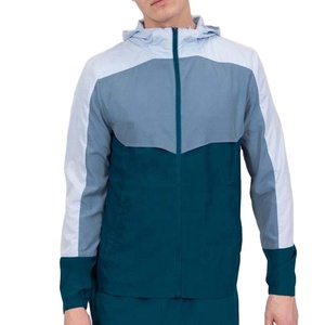 Chaqueta Deportiva Personalizada de Nailon Elástico con Capucha y Cierre Completo, Cortavientos, Ajustada, para Gimnasio, Running, Deportes al Aire Libre para Hombre - Product Image 3
