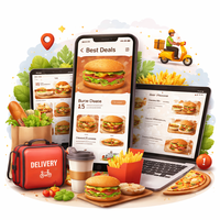 Plataforma de Pedidos para Restaurantes y Entrega de Comida Empresarial para Mac, iOS, Web y Escritorio, Edición Comercio Global