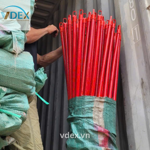 Manche de balai en PVC rouge avec longue capuchon rouge pour accrocher, 50 pièces/sac - Product Image 5