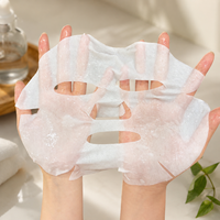 Masque en tissu sec Y125 à texture biomimétique, substrat lyophilisé 100 % microfibre super douce et dégradable, pour peau humaine