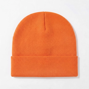 Wholesale Custom High Quality Wool Knit Beanie <b>Caps</b> <b>Winter</b> Warm Bennie <b>Men</b> Women Unisex Casual <b>Winter</b> <b>Cap</b> 56-58CM Adult Size - Product Image 2