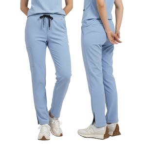 Conjunto de Uniformes Médicos Unisex de Alta Demanda: Blusa con Cuello en V y Pantalones Cargo Jogger para Hospitales, Clínicas y Enfermería - Product Image 1