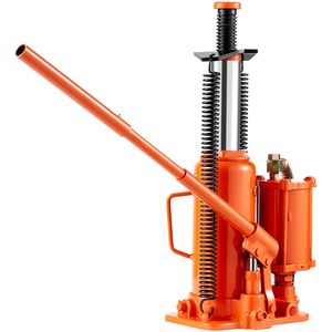 Martinetto Idraulico Pneumatico a Bottiglia da 12 Tonnellate (26455 Libbre) con Altezza di Sollevamento Manuale da 3,17 m a 6,01 m, Capacità 3 Tonnellate, Carico 20t - Product Image 1